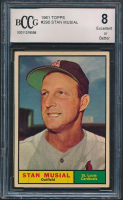 Stan Musial 1961 Topps #290 (BCCG 8) at PristineAuction.com