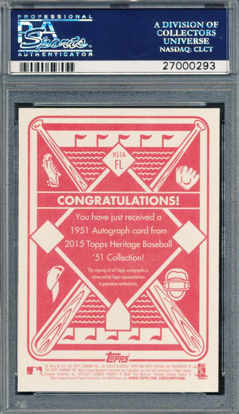 Francisco Lindor 2015 Topps Heritage '51 Collection Autographs #H51AFL RC #115/250 (PSA 10) at PristineAuction.com Francisco Lindor 2015 Topps Heritage '51 Collection Autographs #H51AFL RC #115/250 (PSA 10) at PristineAuction.com