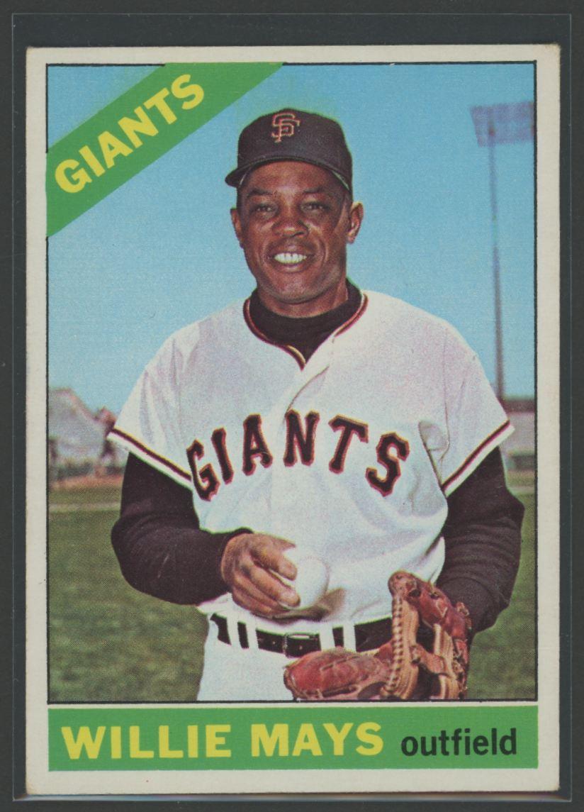 Willie Mays 1966 Topps #1 at PristineAuction.com Willie Mays 1966 Topps #1 at PristineAuction.com