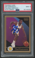 Tim Hardaway Signed 1990 Skybox #95 (PSA | Auto 9) at PristineAuction.com