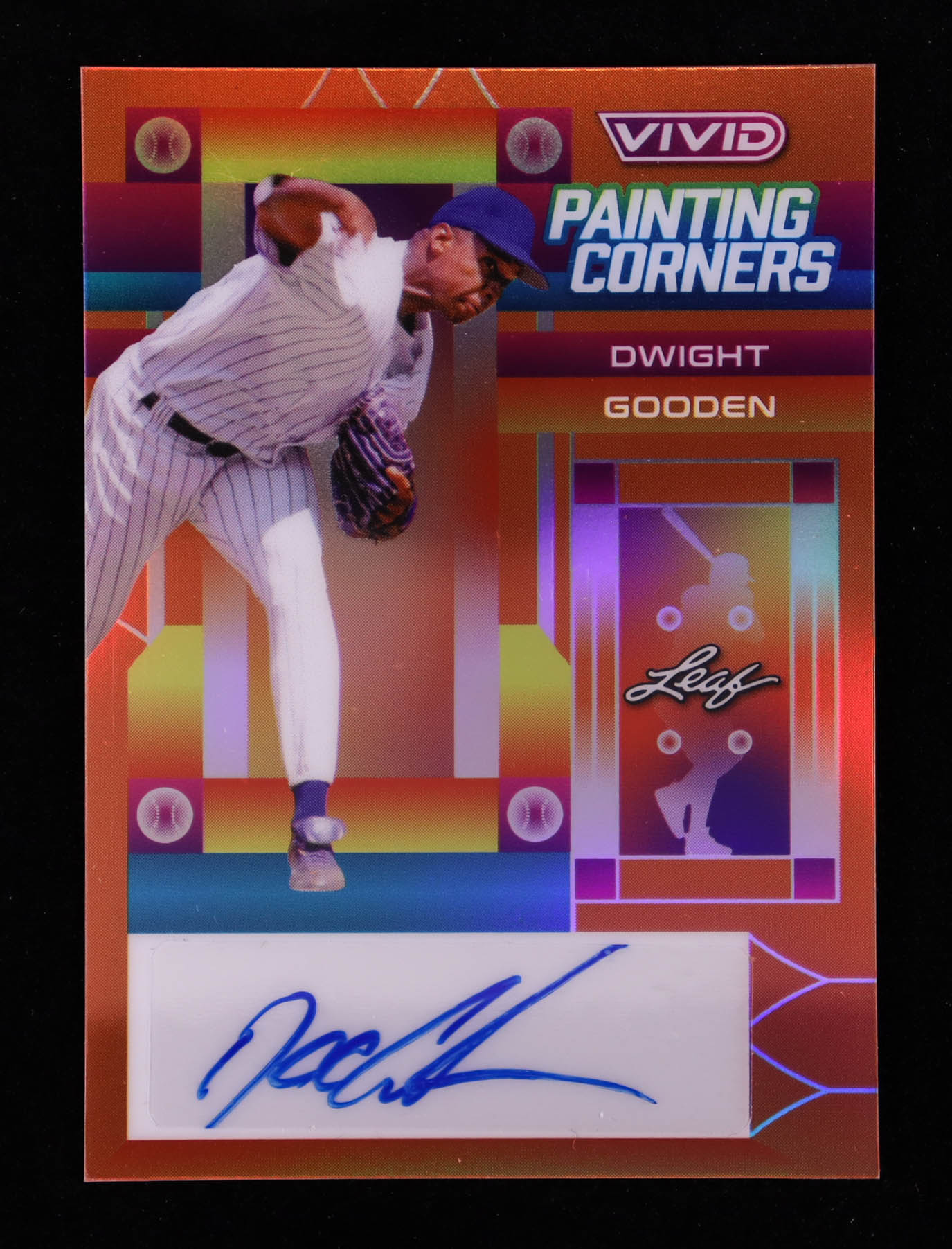 Dwight Gooden 2022 Leaf Vivid Painting Corners Orange #PCDG1 #9/10 at PristineAuction.com Dwight Gooden 2022 Leaf Vivid Painting Corners Orange #PCDG1 #9/10 at PristineAuction.com