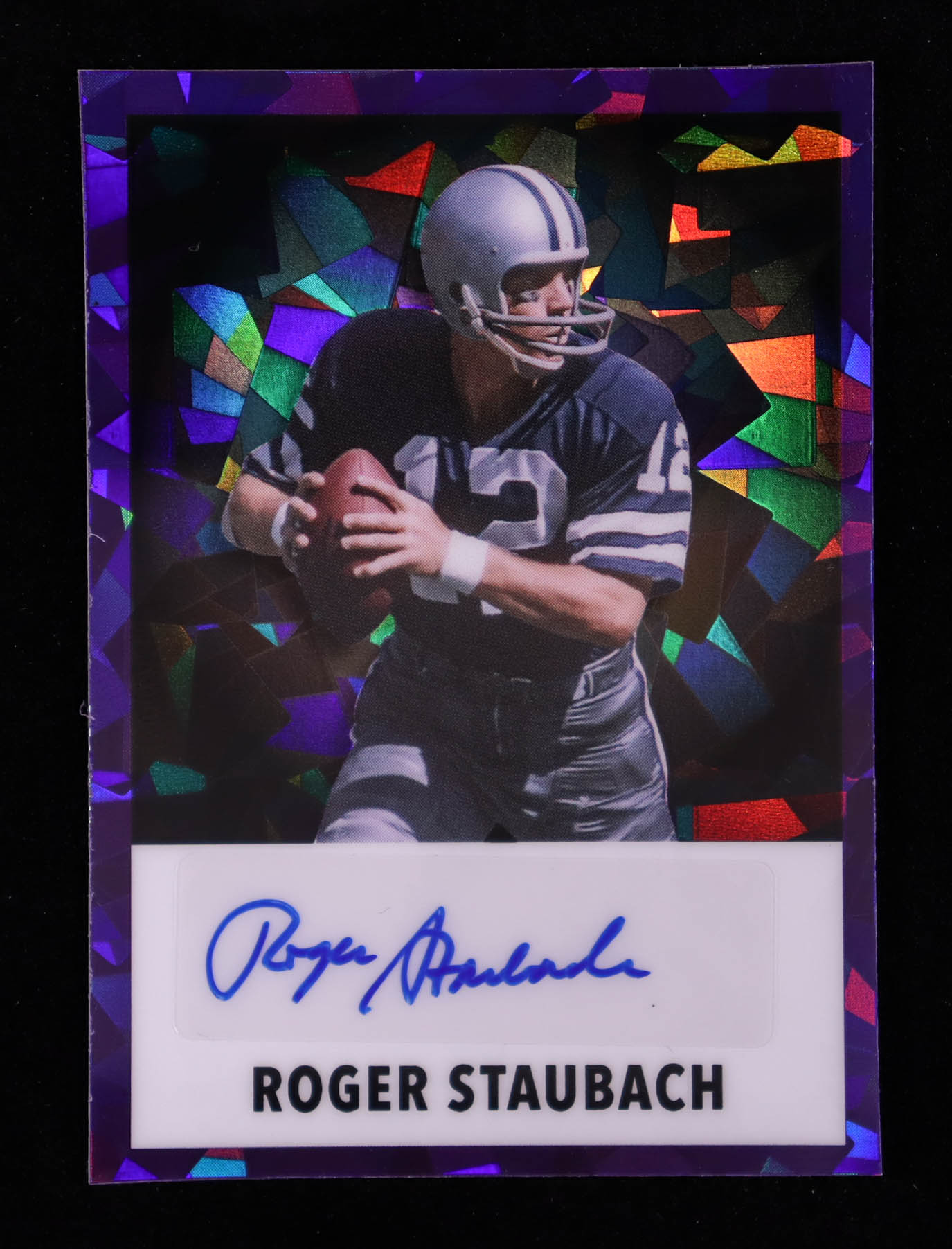 Roger Staubach / Nolan Ryan 2024 Leaf Collective Multi Mash-Up Dual Autographs Crystal Purple #MU35 #6/7 at PristineAuction.com Roger Staubach / Nolan Ryan 2024 Leaf Collective Multi Mash-Up Dual Autographs Crystal Purple #MU35 #6/7 at PristineAuction.com