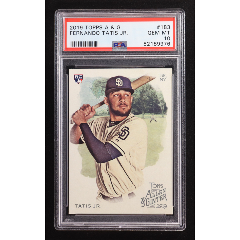 Fernando Tatis Jr. 2019 Topps Allen & Ginter #183 RC (PSA 10) at PristineAuction.com