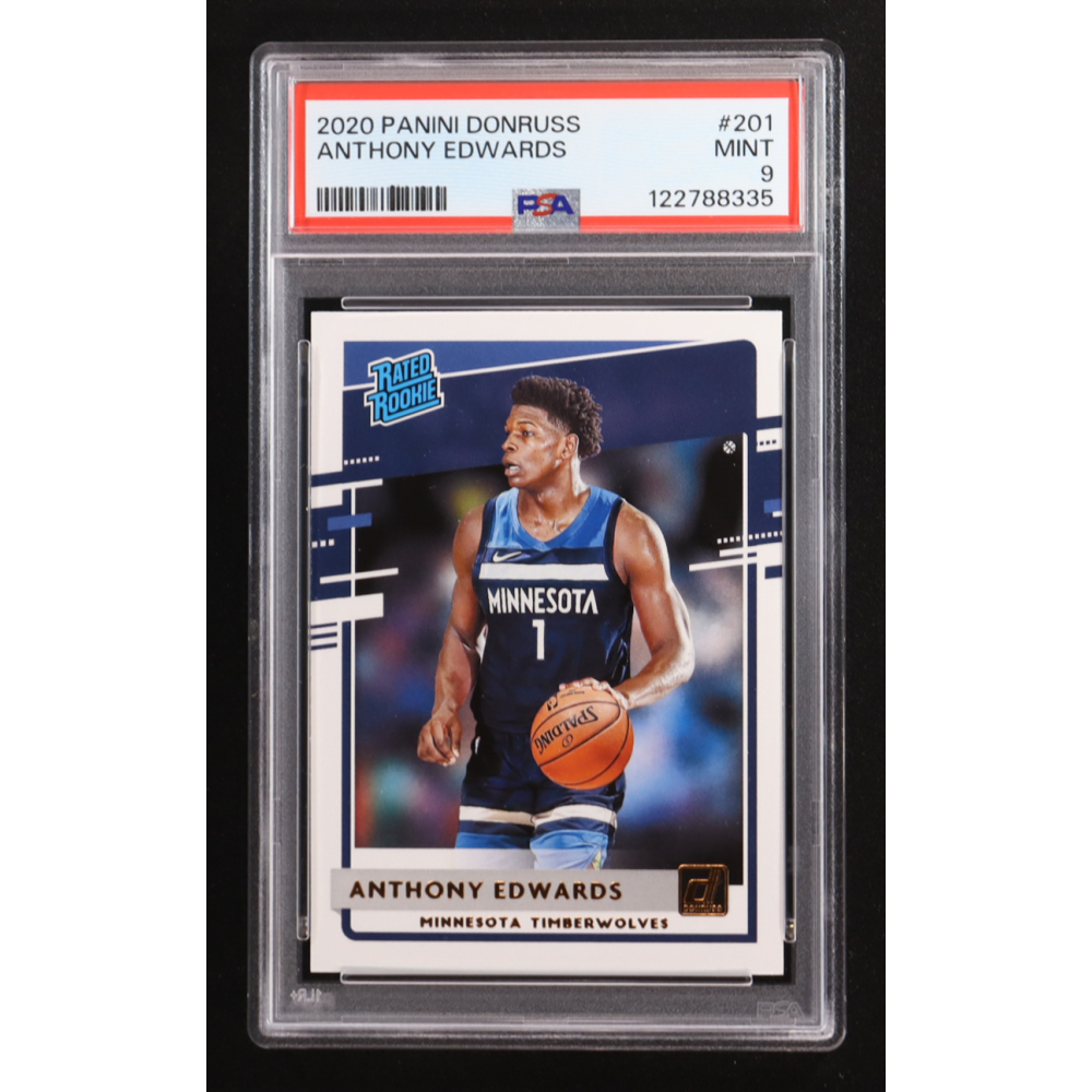 Anthony Edwards 2020-21 Panini Donruss RR #201 RC (PSA 9) at PristineAuction.com