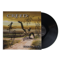 Creed "Human Clay" Vinyl Record Album Band-Signed By (4) with Scott Stapp, Mark Tremonti, Brian Marshall & Scott Phillips (JSA) at PristineAuction.com