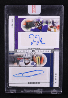 CeeDee Lamb / Justin Jefferson 2020 Panini National Treasures Rookie Dual Signatures #6 #05/10 RC at PristineAuction.com