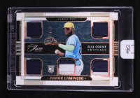 Junior Caminero 2024 Panini Three and Two Full Count Swatches Holo Gold #40 #01/10 RC at PristineAuction.com