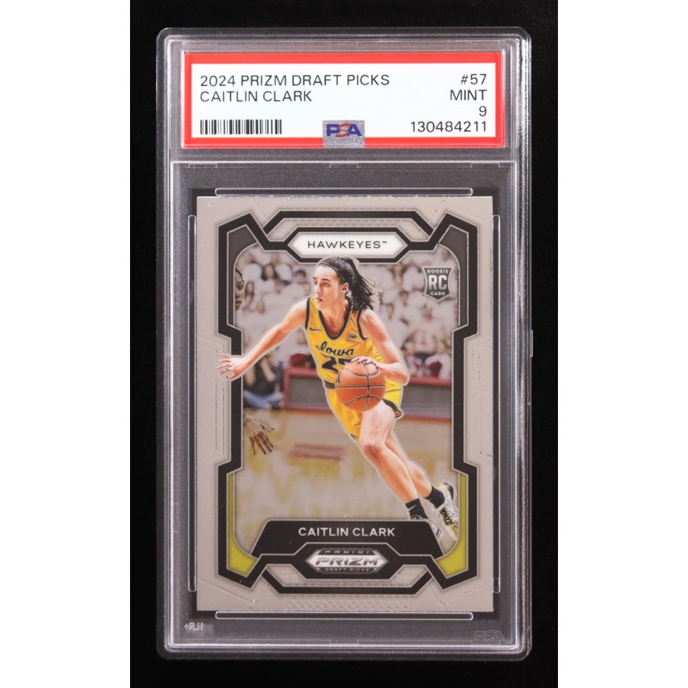 Caitlin Clark 2024 Panini Prizm Draft Picks #57 RC (PSA 9) at PristineAuction.com