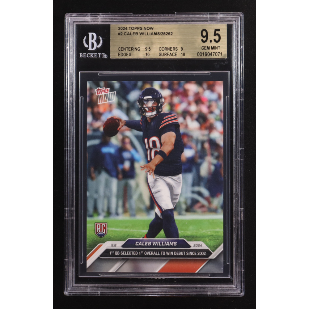 Caleb Williams 2024 Topps Now #2 RC (BGS 9.5) at PristineAuction.com
