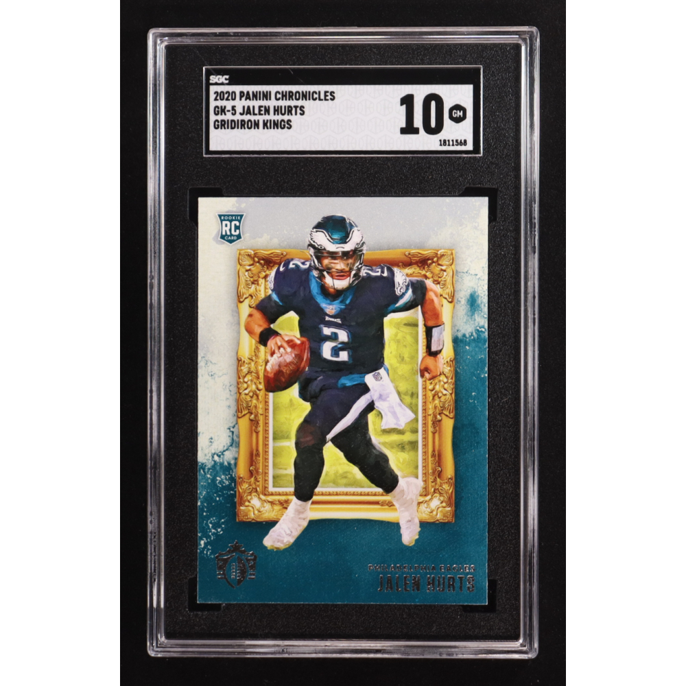 Jalen Hurts 2020 Panini Chronicles Gridiron Kings #GK-5 RC (SGC 10) at PristineAuction.com