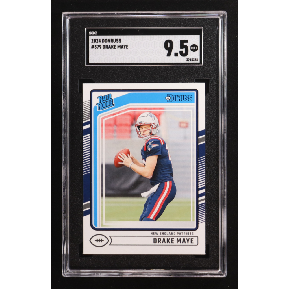 Drake Maye 2024 Panini Donruss RR #379 RC (SGC 9.5) at PristineAuction.com