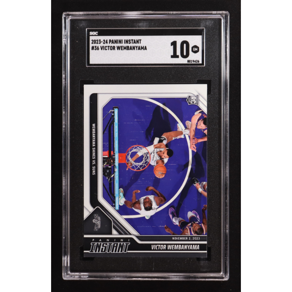 Victor Wembanyama 2023-24 Panini Instant #36 RC #1/6309 (SGC 10) at PristineAuction.com