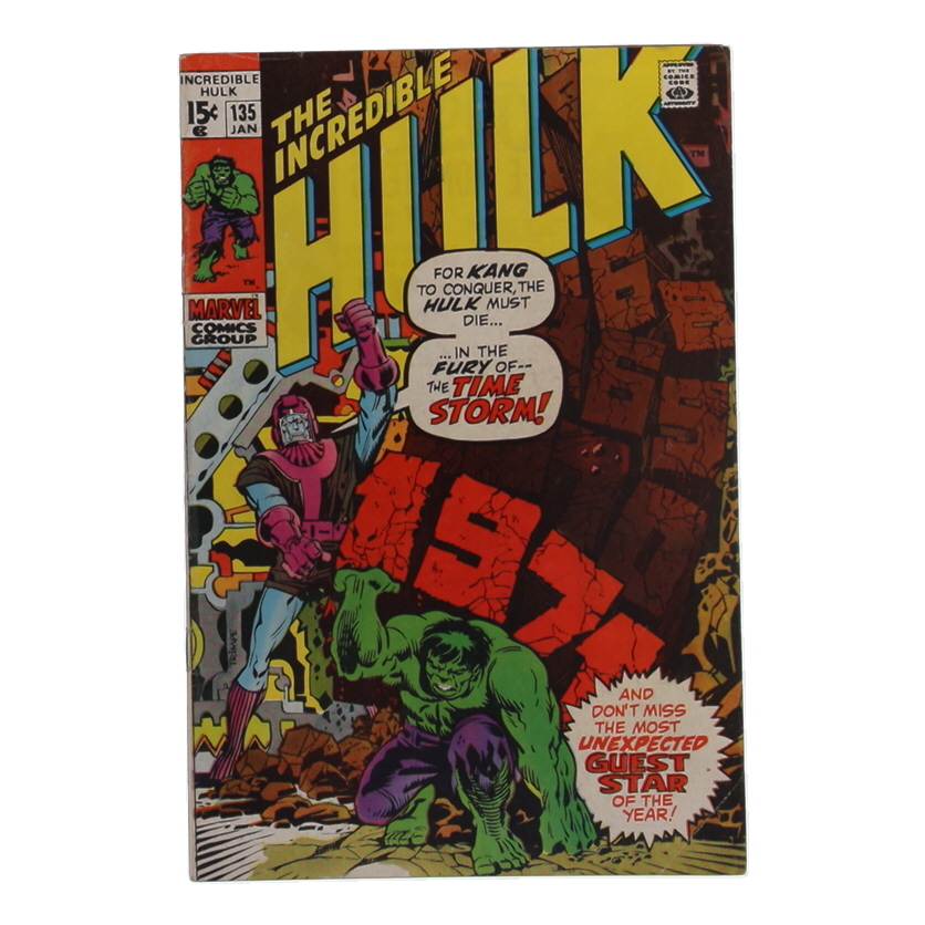 1971 "The Incredible Hulk" Issue #135 Marvel Comic Book at PristineAuction.com 1971 "The Incredible Hulk" Issue #135 Marvel Comic Book at PristineAuction.com