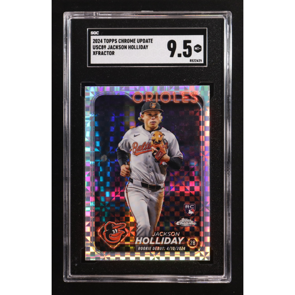Jackson Holliday 2024 Topps Chrome Update Xfractor #USC89 RC (SGC 9.5) at PristineAuction.com