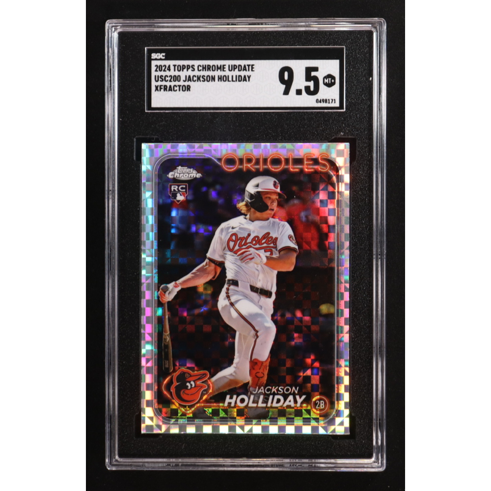 Jackson Holliday 2024 Topps Chrome Update Xfractor #USC89 RC (SGC 9.5) at PristineAuction.com