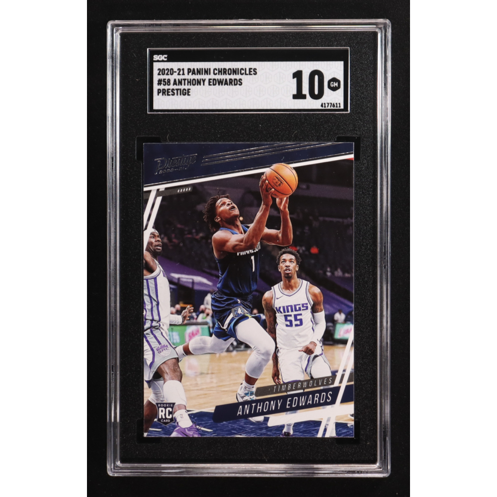 Anthony Edwards 2020-21 Panini Chronicles Prestige #58 RC (SGC 10) at PristineAuction.com