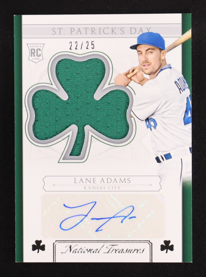 Lane Adams 2015 Panini National Treasures St. Patrick's Day Jerseys Signatures #12 #22/25 RC at PristineAuction.com Lane Adams 2015 Panini National Treasures St. Patrick's Day Jerseys Signatures #12 #22/25 RC at PristineAuction.com