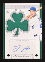 Lane Adams 2015 Panini National Treasures St. Patrick's Day Jerseys Signatures #12 #22/25 RC at PristineAuction.com