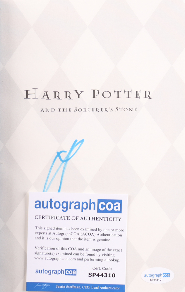 Daniel Radcliffe Signed "Harry Potter and the Sorcerer's Stone" Hardcover Book (ACOA) at PristineAuction.com Daniel Radcliffe Signed "Harry Potter and the Sorcerer's Stone" Hardcover Book (ACOA) at PristineAuction.com