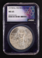 1978 - Mo Mexico Silver 100 Pesos (NGC MS65) at PristineAuction.com
