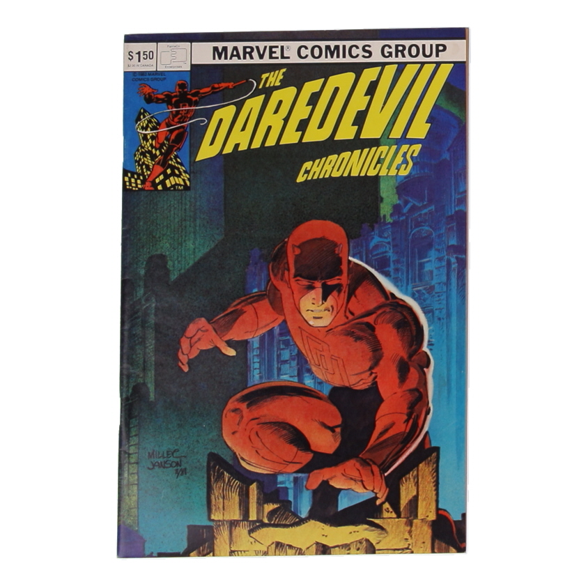 1982 "The Daredevil Chronicles" Issue #1 Marvel Comic Book at PristineAuction.com 1982 "The Daredevil Chronicles" Issue #1 Marvel Comic Book at PristineAuction.com