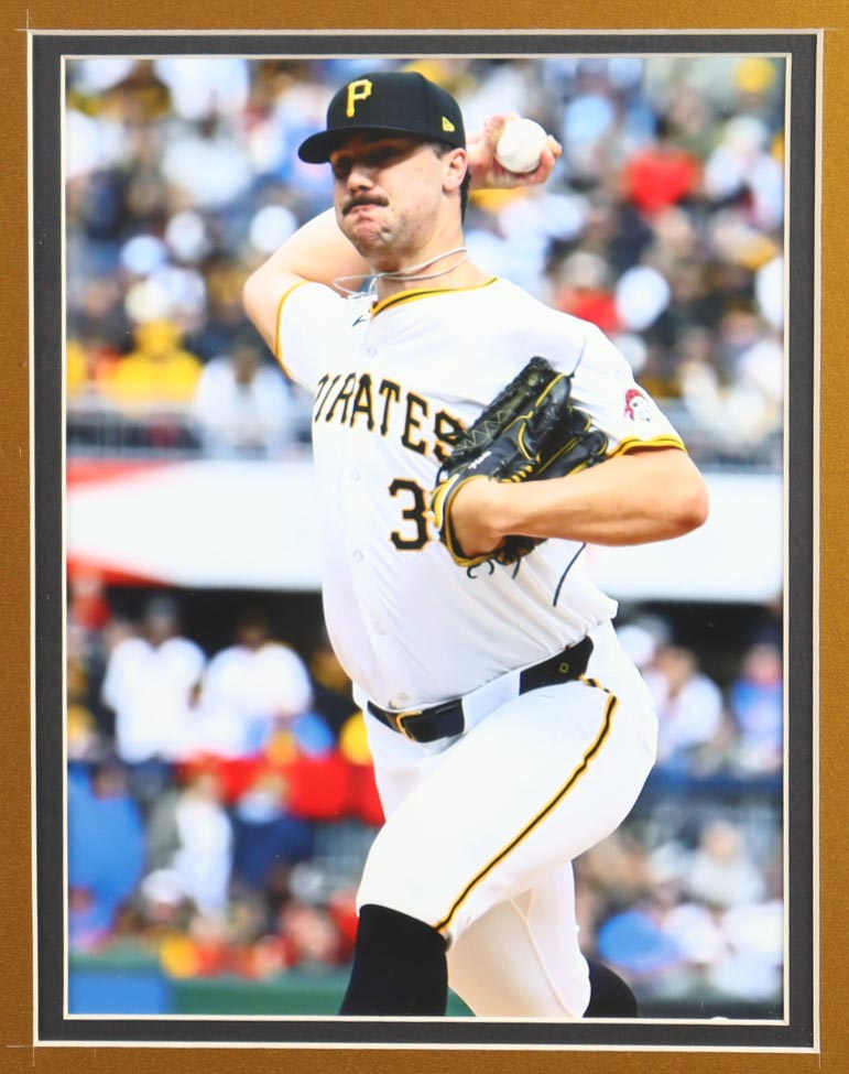 Paul Skenes Signed Custom Framed Jersey Display with 2025 Rookie of the Year Pin & Stat Plaque (MLB) at PristineAuction.com Paul Skenes Signed Custom Framed Jersey Display with 2025 Rookie of the Year Pin & Stat Plaque (MLB) at PristineAuction.com