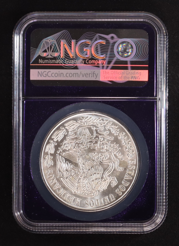 1978 - Mo Mexico Silver 100 Pesos (NGC MS65) at PristineAuction.com 1978 - Mo Mexico Silver 100 Pesos (NGC MS65) at PristineAuction.com