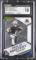 Ashton Jeanty 2025 Panini Mosaic Men Of Mastery #18 RC (CGC 10) at PristineAuction.com