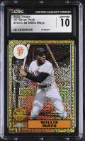 Willie Mays 2022 Topps '87 Silver Pack #T87C-56 (CGC 10) at PristineAuction.com