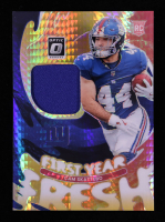 Cam Skattebo 2025 Donruss Optic First Year Fresh Jerseys Blue Hyper #21 RC at PristineAuction.com