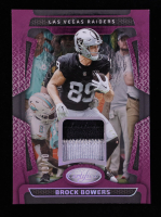 Brock Bowers 2025 Certified Materials Mirror Purple Etch #2 #40/40 at PristineAuction.com