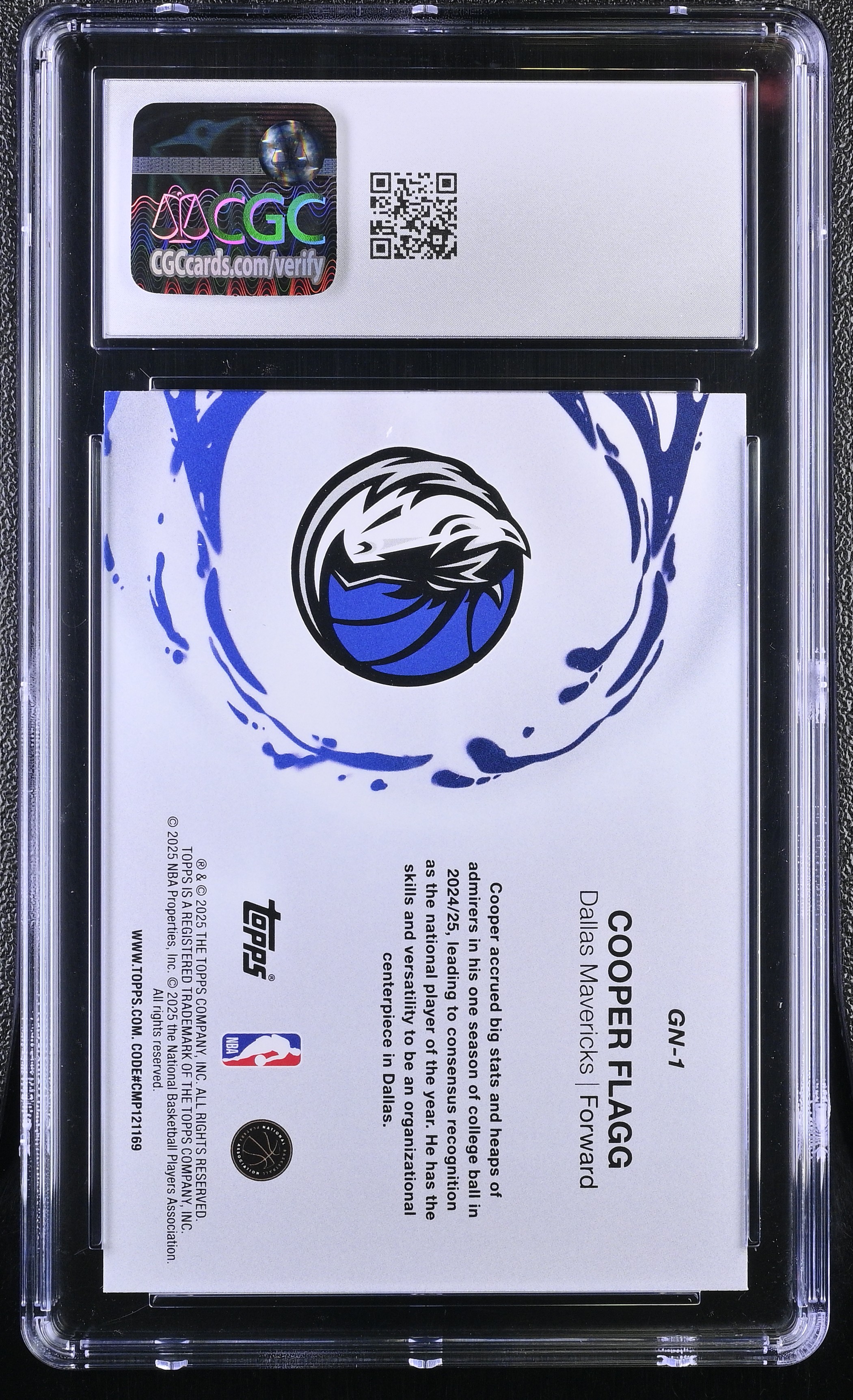 Cooper Flagg 2025-26 Topps Generation Now #GN-1 RC (CGC 10) at PristineAuction.com Cooper Flagg 2025-26 Topps Generation Now #GN-1 RC (CGC 10) at PristineAuction.com