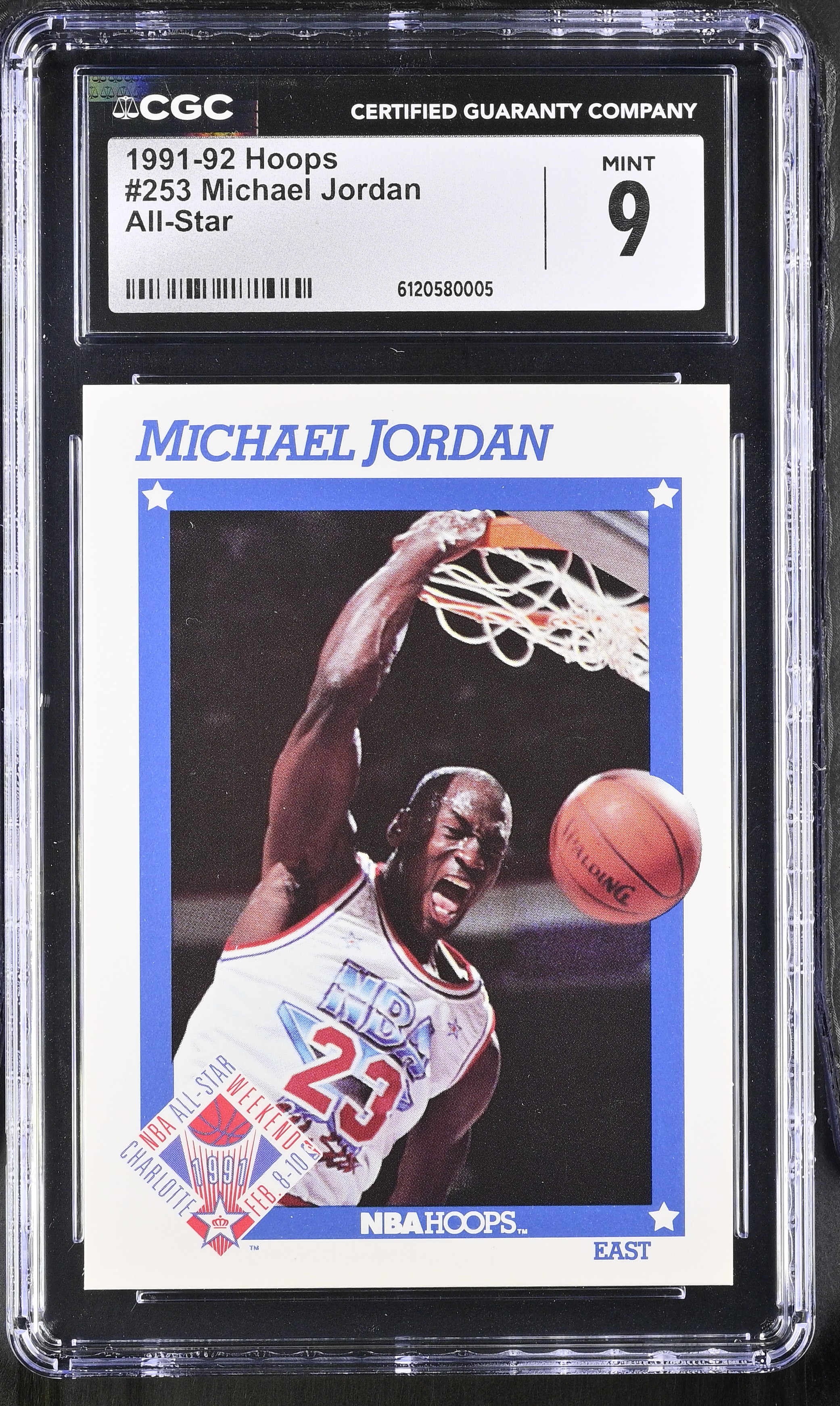 Michael Jordan 1991-92 Hoops All-Star #253 (CGC 9) at PristineAuction.com Michael Jordan 1991-92 Hoops All-Star #253 (CGC 9) at PristineAuction.com