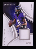 Lamar Jackson 2025 Immaculate Collection #72 JSY #56/99 at PristineAuction.com