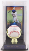 Adolis Garcia Signed OML Baseball with Photo Display Case (Beckett) at PristineAuction.com
