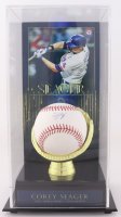 Corey Seager Signed OML Baseball with Photo Display Case (Fanatics & MLB) at PristineAuction.com