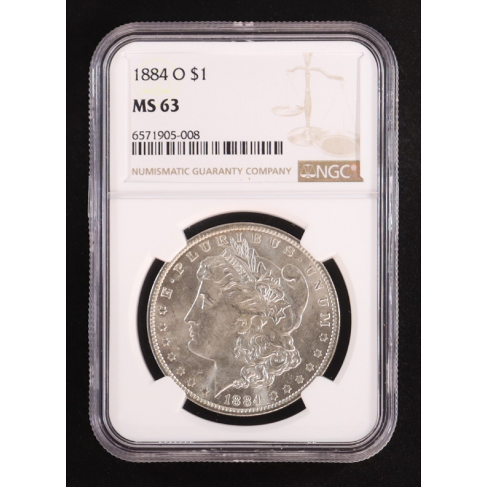 1884-O Morgan Silver $1 Dollar (NGC MS63) at PristineAuction.com