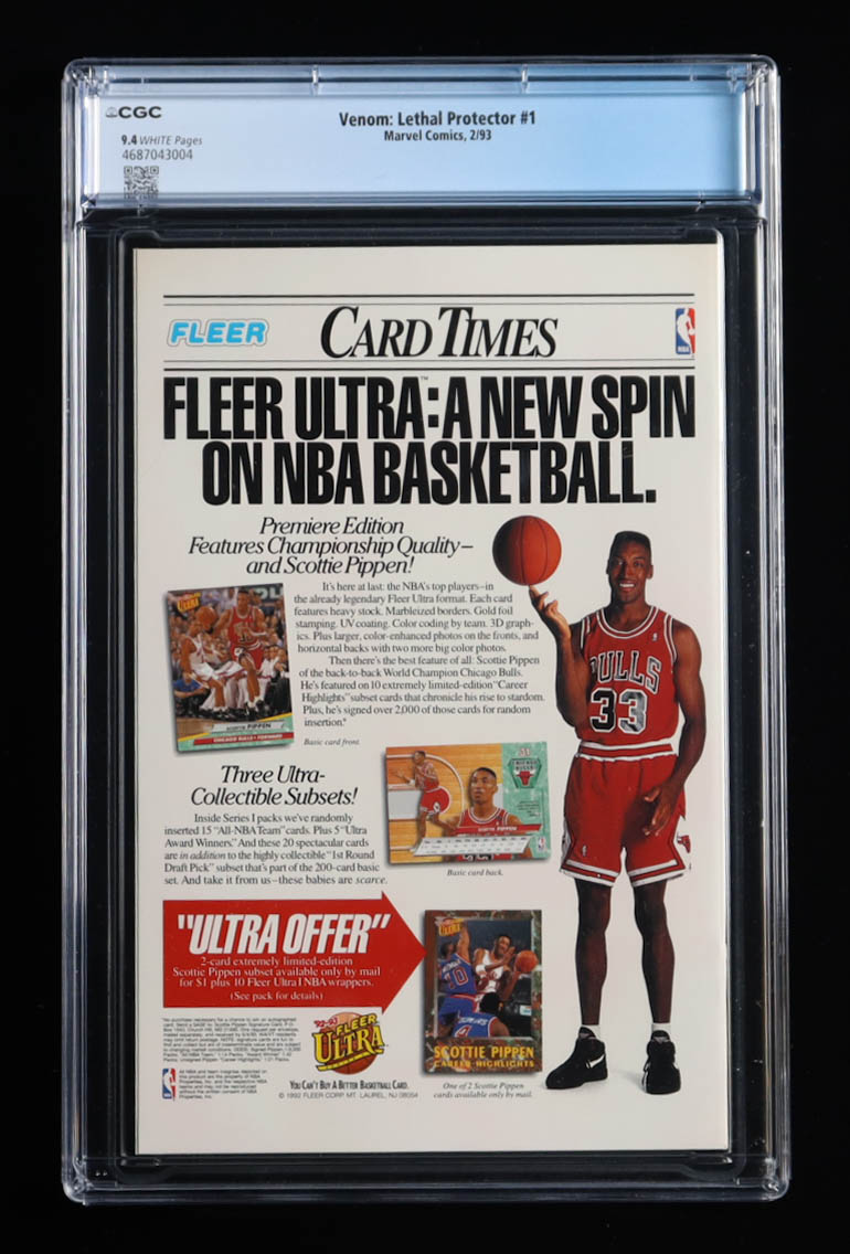 1993 "Venom: Lethal Protector" #1 Red Foil Cover Marvel Comic Book (CGC 9.4) at PristineAuction.com 1993 "Venom: Lethal Protector" #1 Red Foil Cover Marvel Comic Book (CGC 9.4) at PristineAuction.com