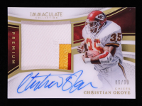 Christian Okoye 2025 Immaculate Collection Premium Patch Autographs #27 #86/99 at PristineAuction.com