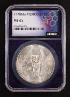 1978 - Mo Mexico Silver 100 Pesos (NGC MS65) at PristineAuction.com