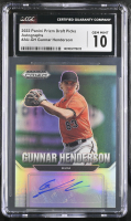 Gunnar Henderson 2022 Panini Prizm Draft Picks Autographs #15 (CGC 10 | Autograph Grade 10) at PristineAuction.com