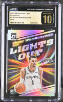 Victor Wembanyama 2023-24 Donruss Optic Lights Out Holo #4 RC (CGC PRISTINE 10 | Black Label) at PristineAuction.com