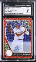 James Wood 2021 Panini Prizm Draft Picks Base Autographs Red Velocity #PDP62 (CGC 9) at PristineAuction.com