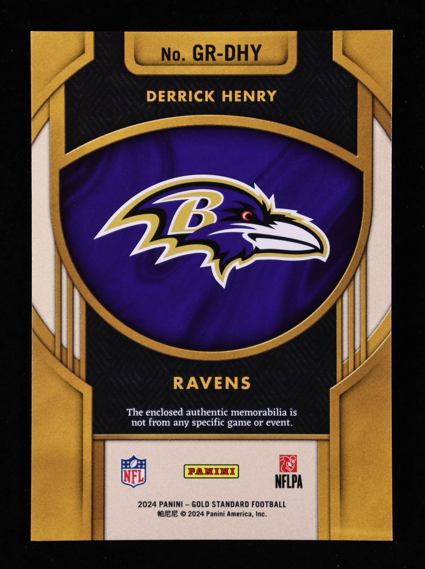 Derrick Henry 2024 Panini Gold Standard Gold Rush Jerseys #2 #065/299 at PristineAuction.com Derrick Henry 2024 Panini Gold Standard Gold Rush Jerseys #2 #065/299 at PristineAuction.com