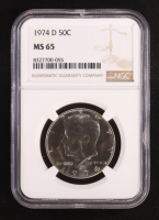 1974-D Kennedy 50C Half Dollar (NGC MS65) at PristineAuction.com