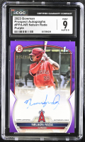 Nelson Rada 2023 Bowman Prospect Autographs Purple #PPA-NR #245/250 (CGC 9 | Autograph Grade 9) at PristineAuction.com