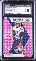 Tom Brady 2020 Panini Mosaic Camo Pink #298 (CGC 10) at PristineAuction.com