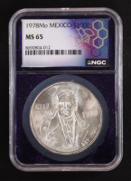 1978-Mo Mexico Silver 100 Pesos (NGC MS65) at PristineAuction.com