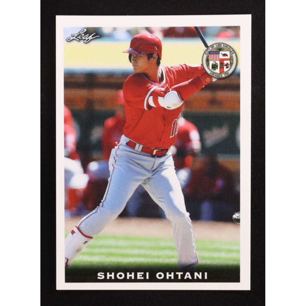 Shohei Ohtani 2018 Leaf National Convention Shohei Ohtani #Rookie01 RC at PristineAuction.com