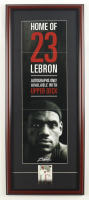 LeBron James 2004 Upper Deck In-Store Only Promotional Poster with Original 2004 Upper Deck LeBron James Rookie Card at PristineAuction.com